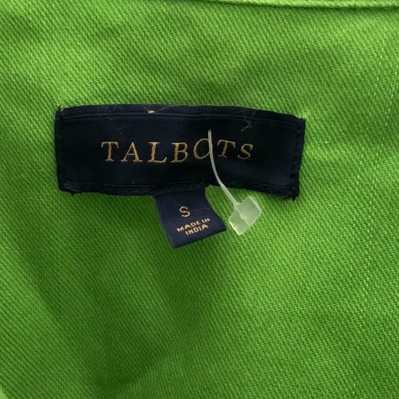 Lime green Talbots jean jacket - Picture 2 of 3